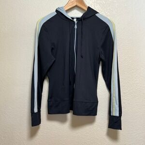 City Tech Windbreaker Navy Hooded Jacket Size M
